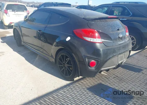 2013 Hyundai Veloster Turbo W/Black z USA, uszkodzony, nr VIN KMHTC6AEXDU158485